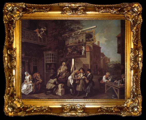framed  William Hogarth Election campaign to win votes, ta009-2